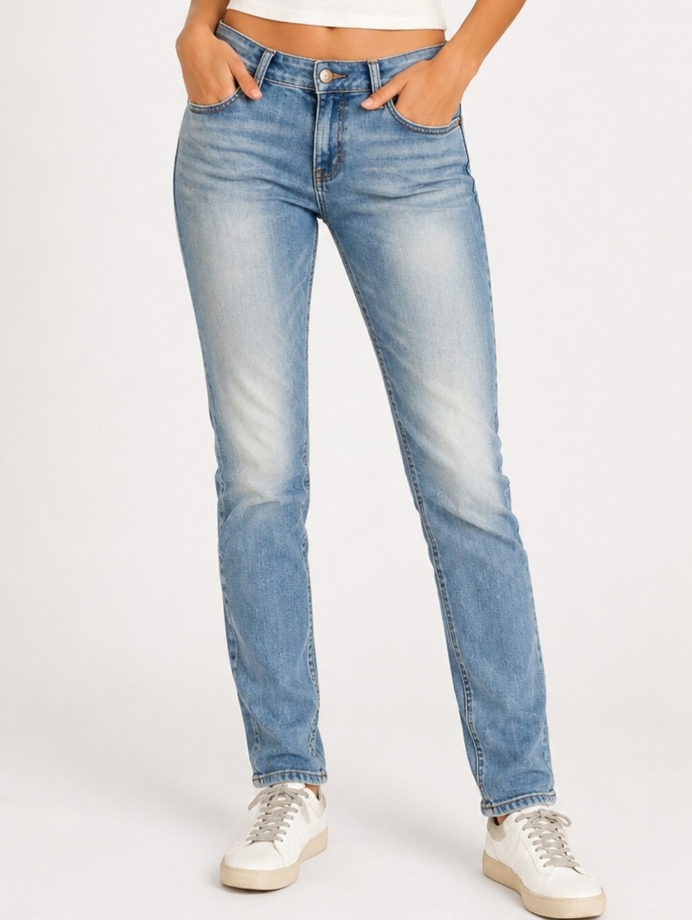 Mavi distressed mid rise jeans 32